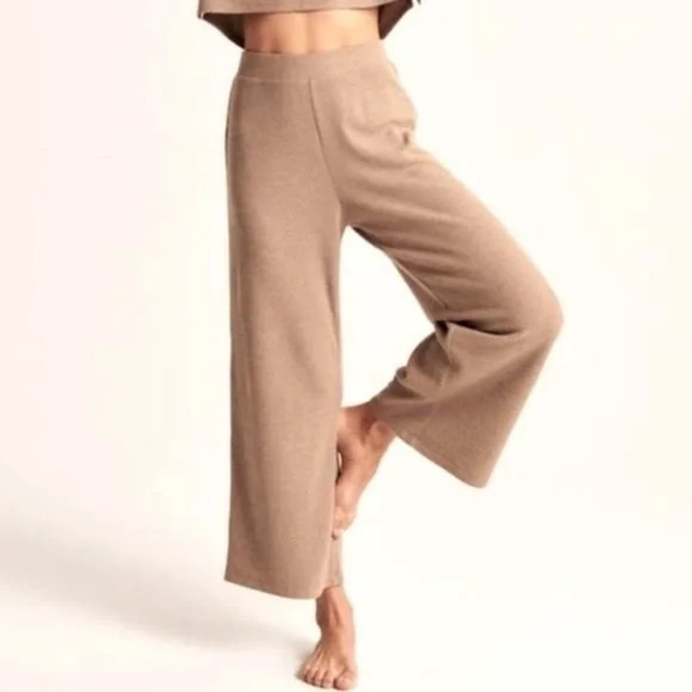 Abercrombie waffle pajama pants - camel